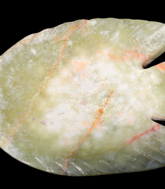 Bird-in-flight Afghan Jade hand-carved platter 448g Rocks and Things