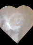Mangano Calcite hand-carved heart 67*64mm  125g in sunlight - Rocks and Things Store