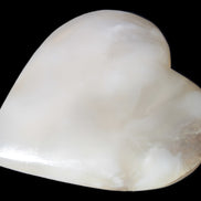 Mangano Calcite hand-carved heart 67-94mm  129-274g Rocks and Things