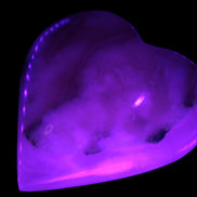 Mangano Calcite hand-carved heart 67-94mm  129-274g Rocks and Things