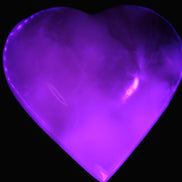 Mangano Calcite hand-carved heart 67-94mm  129-274g Rocks and Things