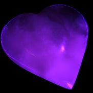 Mangano Calcite hand-carved heart 67-94mm  129-274g Rocks and Things