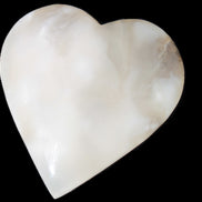 Mangano Calcite hand-carved heart 67-94mm  129-274g Rocks and Things