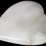 Mangano Calcite hand-carved heart 67-94mm  129-274g Rocks and Things