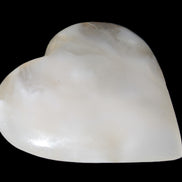 Mangano Calcite hand-carved heart 67-94mm  129-274g Rocks and Things