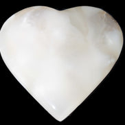 Mangano Calcite hand-carved heart 67-94mm  129-274g Rocks and Things