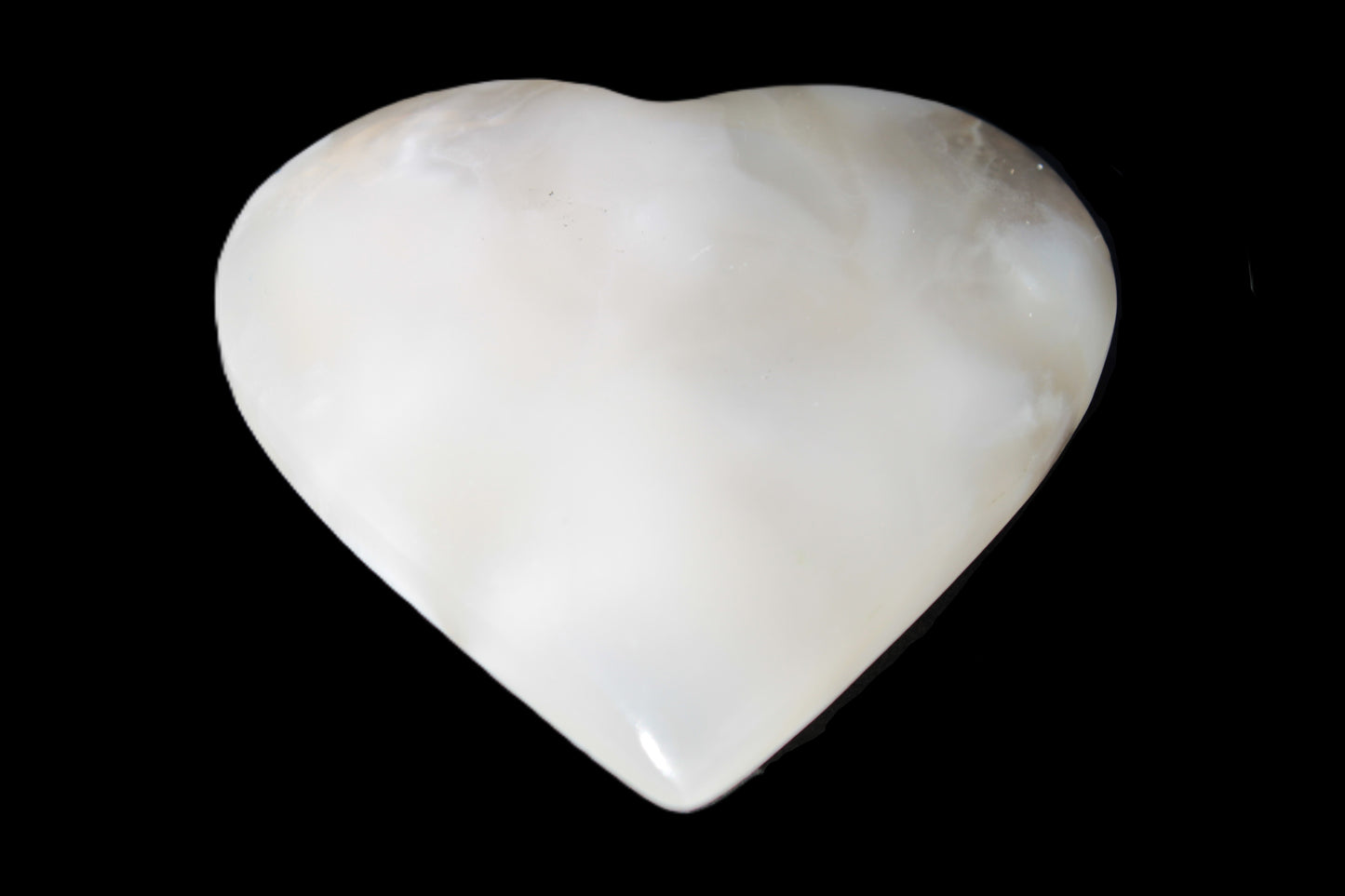 Mangano Calcite hand-carved heart 67-94mm  129-274g Rocks and Things