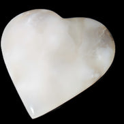 Mangano Calcite hand-carved heart 67-94mm  129-274g Rocks and Things