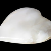 Mangano Calcite hand-carved heart 67-94mm  129-274g Rocks and Things