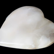 Mangano Calcite hand-carved heart 67-94mm  129-274g Rocks and Things