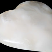 Mangano Calcite hand-carved heart 67-94mm  129-274g Rocks and Things