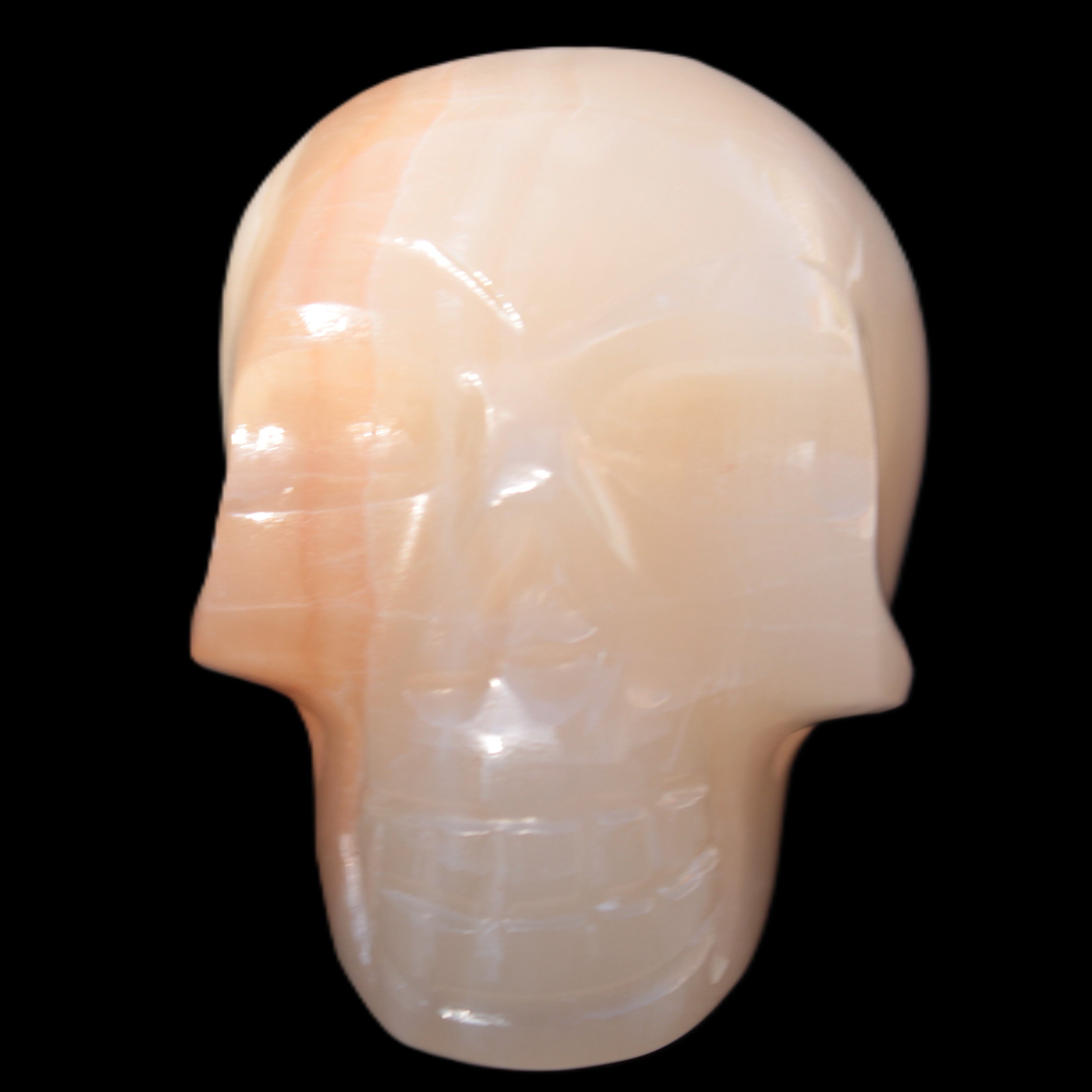 Afghan Jade hand-carved skull 52-49mm 146-152g in sunshine - Rocks and Things  Store
