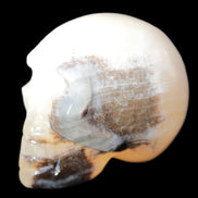 Afghan Jade hand-carved skull  52-49mm 146-152g Rocks and Things