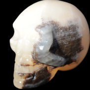 Afghan Jade hand-carved skull  52-49mm 146-152g Rocks and Things