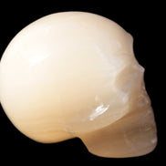 Afghan Jade hand-carved skull  52-49mm 146-152g Rocks and Things