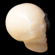 Afghan Jade hand-carved skull  52-49mm 146-152g Rocks and Things