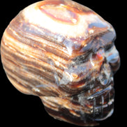 Chocolate Calcite skull 52-53mm 191-204g Rocks and Things