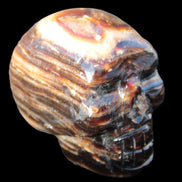 Chocolate Calcite skull 52-53mm 191-204g Rocks and Things