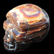 Chocolate Calcite skull 52-53mm 191-204g Rocks and Things