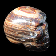 Chocolate Calcite skull 52-53mm 191-204g Rocks and Things