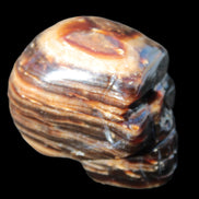 Chocolate Calcite skull 52-53mm 191-204g Rocks and Things