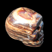 Chocolate Calcite skull 52-53mm 191-204g Rocks and Things