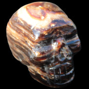 Chocolate Calcite skull 52-53mm 191-204g Rocks and Things