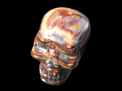 Chocolate Calcite skull 52-53mm 191-204g Rocks and Things