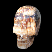 Chocolate Calcite hand-carved skull 37*61*50mm  152.7g Rocks and Things