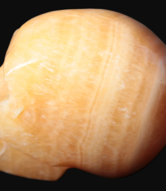 Banded Honey Calcite skull 44-55mm 134-191g - Rocks and Things Store