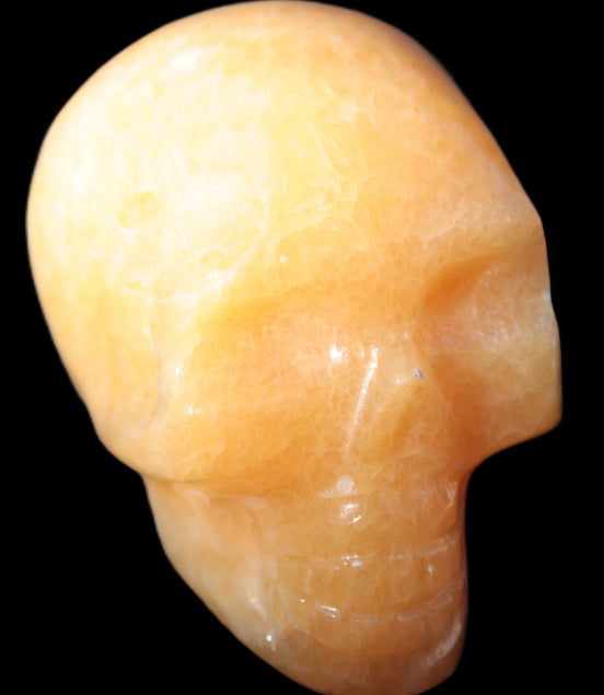 Banded Honey Calcite skull 44-55mm 134-191g Rocks and Things