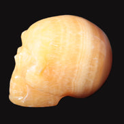 Banded Honey Calcite skull 44-55mm 134-191g Rocks and Things