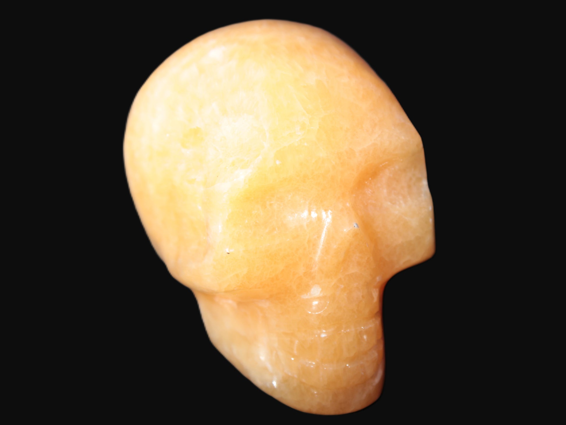 Banded Honey Calcite skull 44-55mm 134-191g Rocks and Things