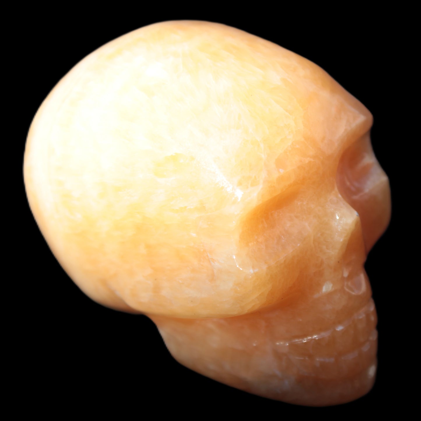 Banded Honey Calcite skull 44-55mm 134-191g Rocks and Things