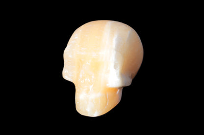 Banded Honey Calcite skull 44-55mm 134-191g Rocks and Things