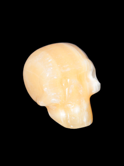 Banded Honey Calcite skull 44-55mm 134-191g Rocks and Things