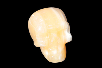 Banded Honey Calcite skull 44-55mm 134-191g Rocks and Things