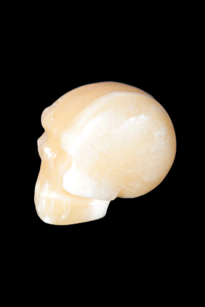 Banded Honey Calcite skull 44-55mm 134-191g Rocks and Things