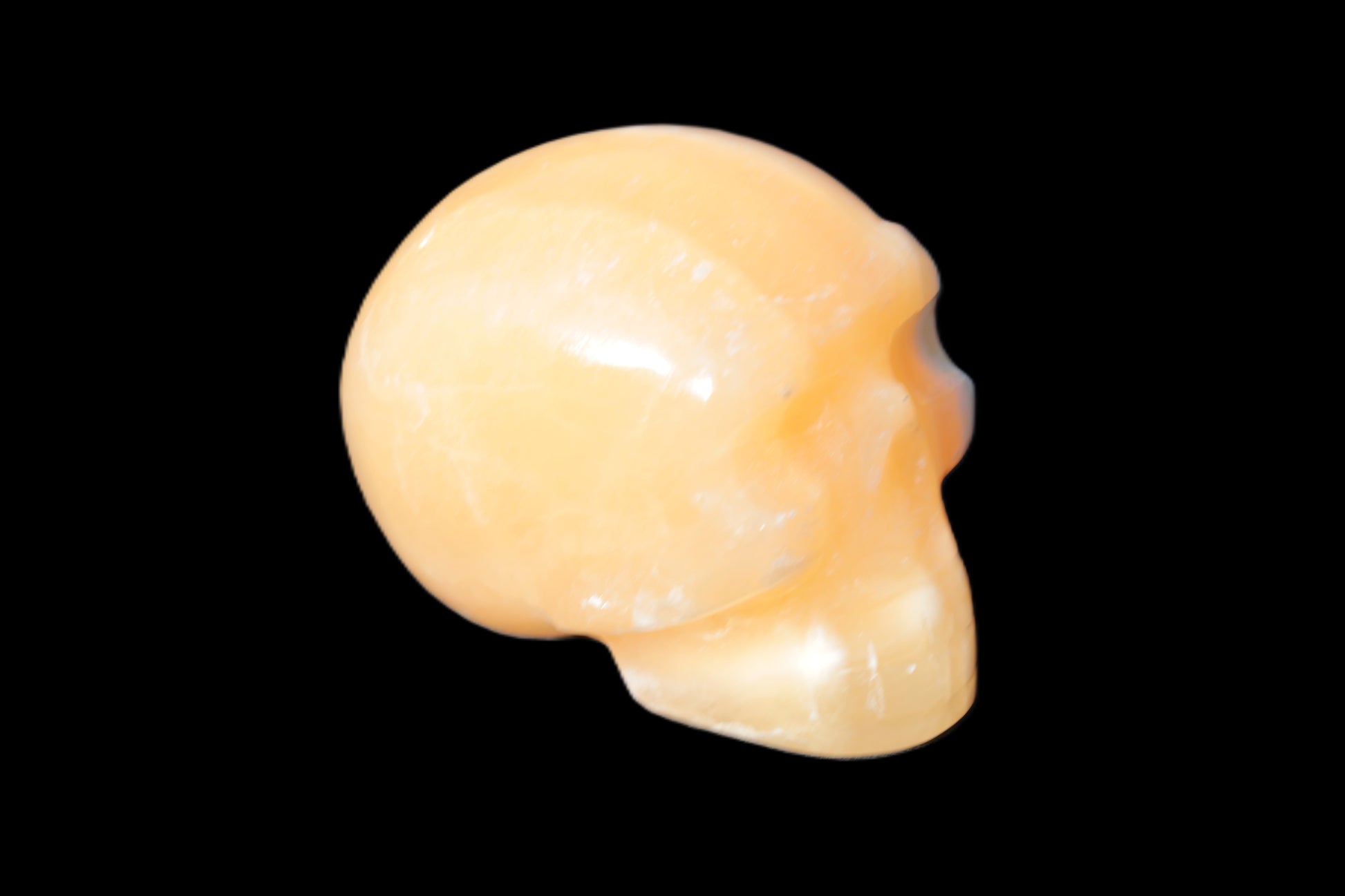 Banded Honey Calcite skull 44-55mm 134-191g Rocks and Things