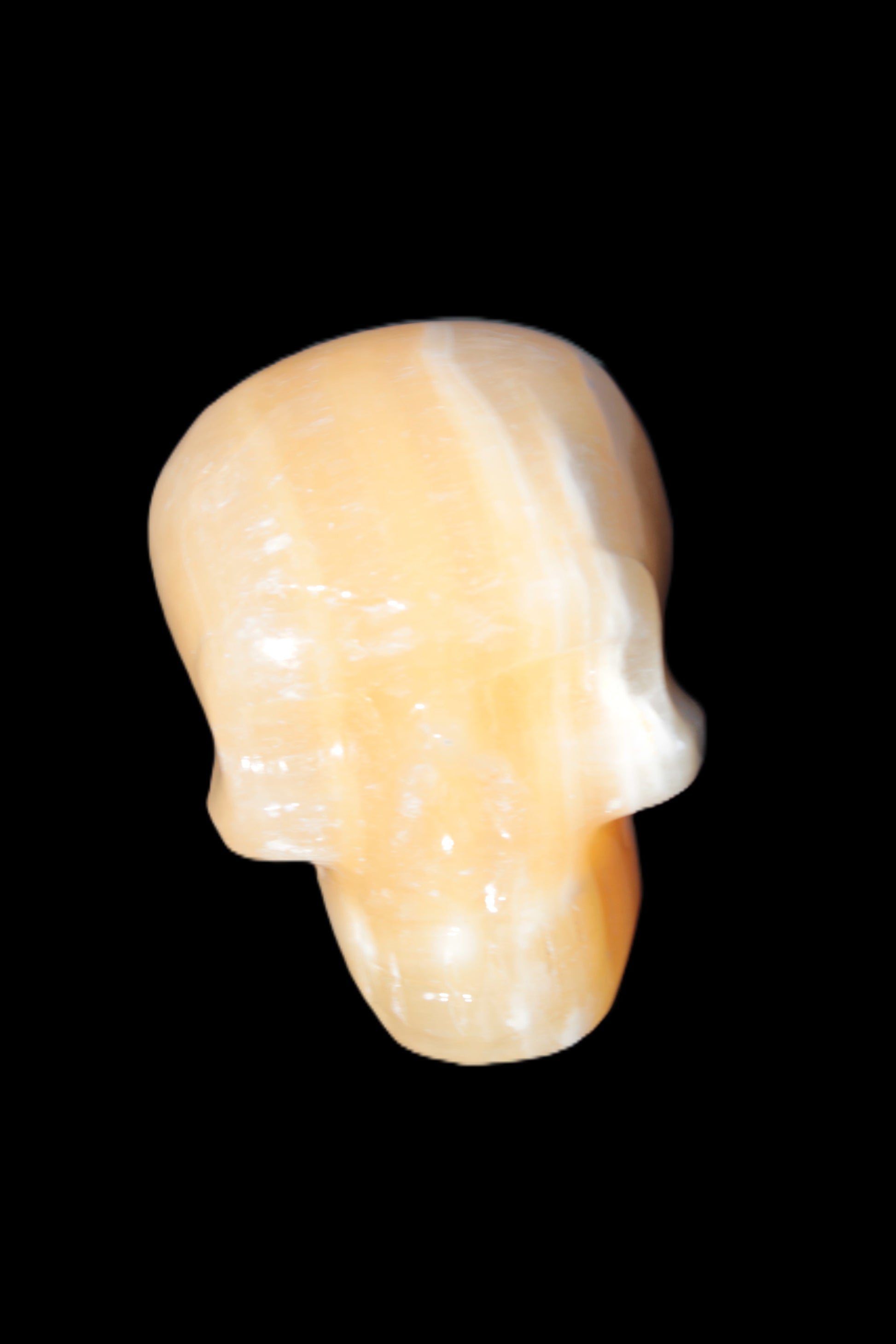 Banded Honey Calcite skull 44-55mm 134-191g Rocks and Things