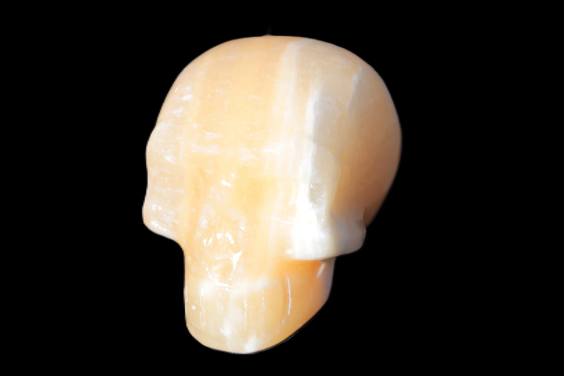 Banded Honey Calcite skull 44-55mm 134-191g Rocks and Things