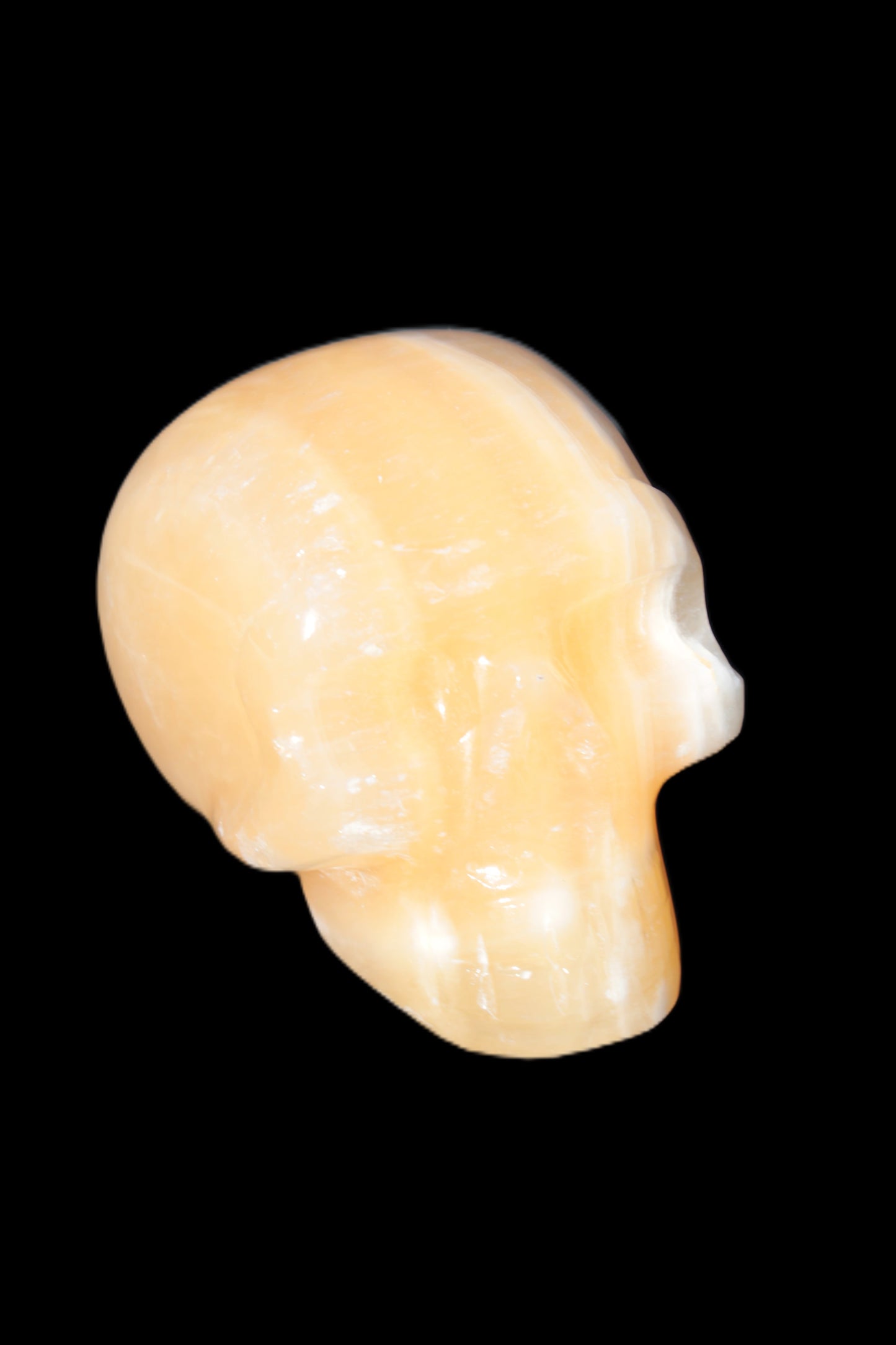 Banded Honey Calcite skull 44-55mm 134-191g Rocks and Things