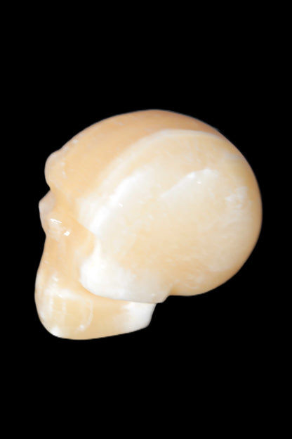 Banded Honey Calcite skull 44-55mm 134-191g Rocks and Things