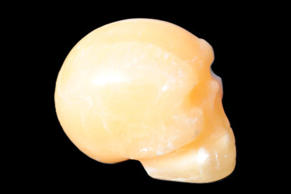 Banded Honey Calcite skull 44-55mm 134-191g Rocks and Things