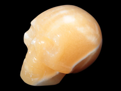 Banded Honey Calcite skull 44-55mm 134-191g Rocks and Things