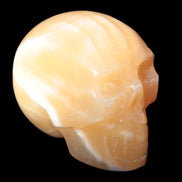 Banded Honey Calcite skull 44-55mm 134-191g Rocks and Things