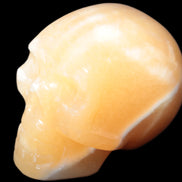 Banded Honey Calcite skull 44-55mm 134-191g Rocks and Things