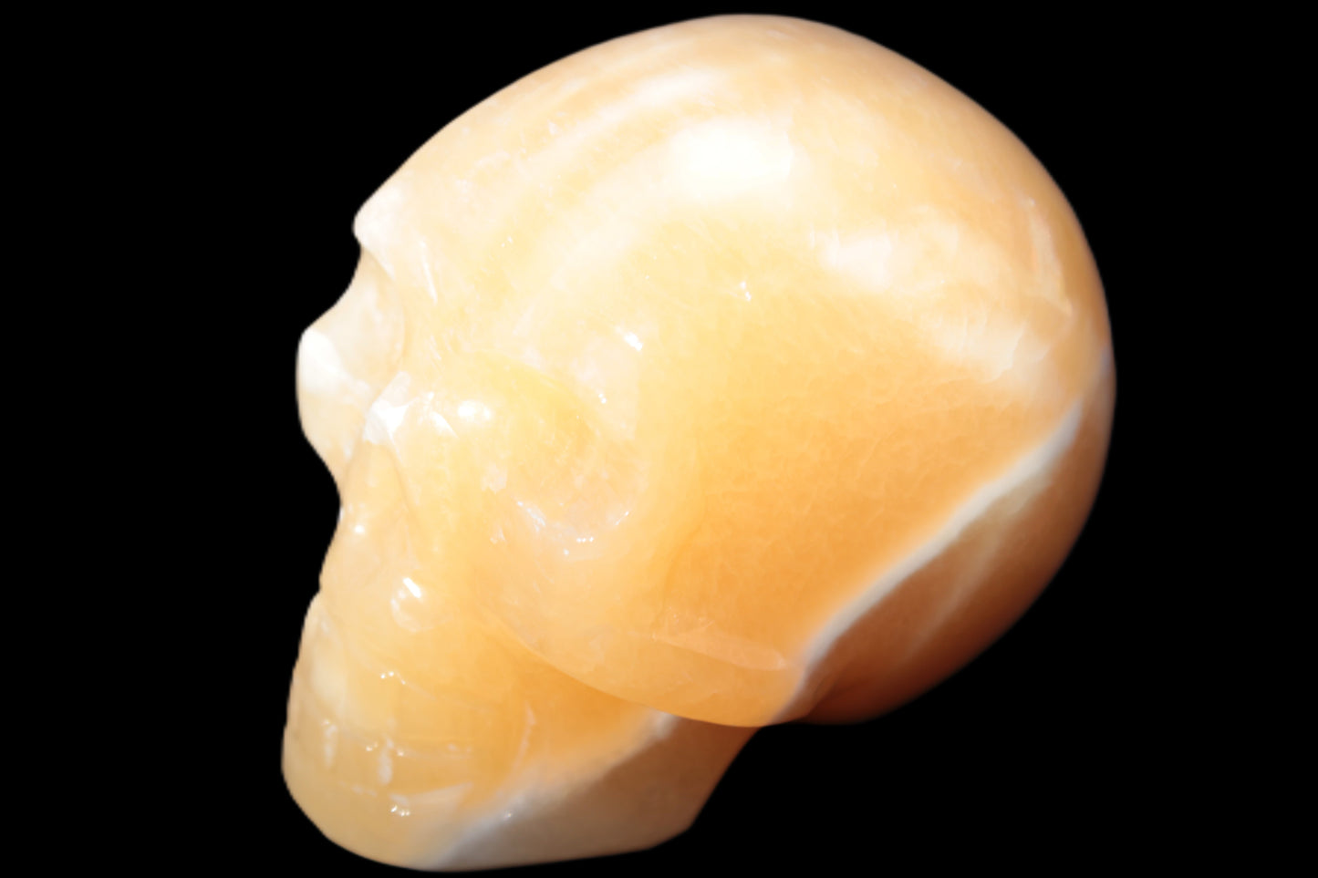 Banded Honey Calcite skull 44-55mm 134-191g Rocks and Things