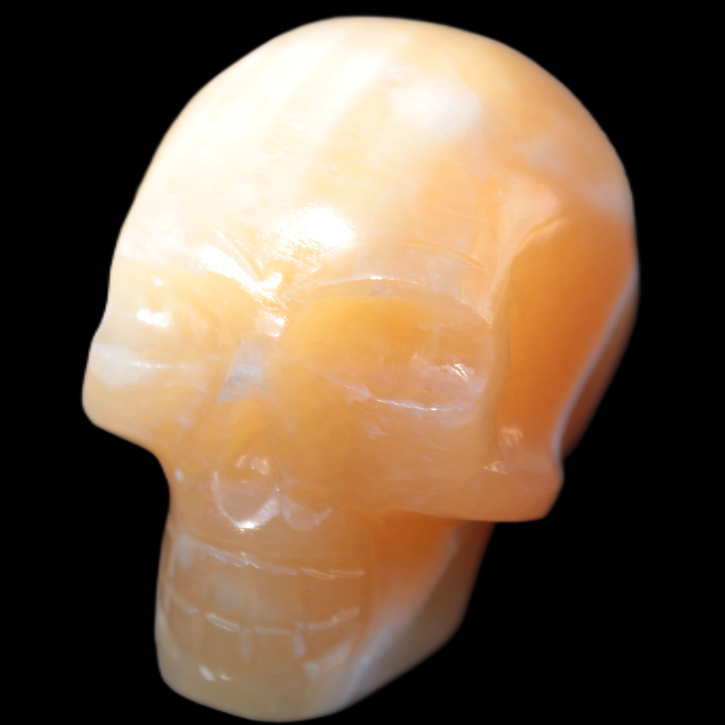 Banded Honey Calcite skull 44-55mm 134-191g Rocks and Things