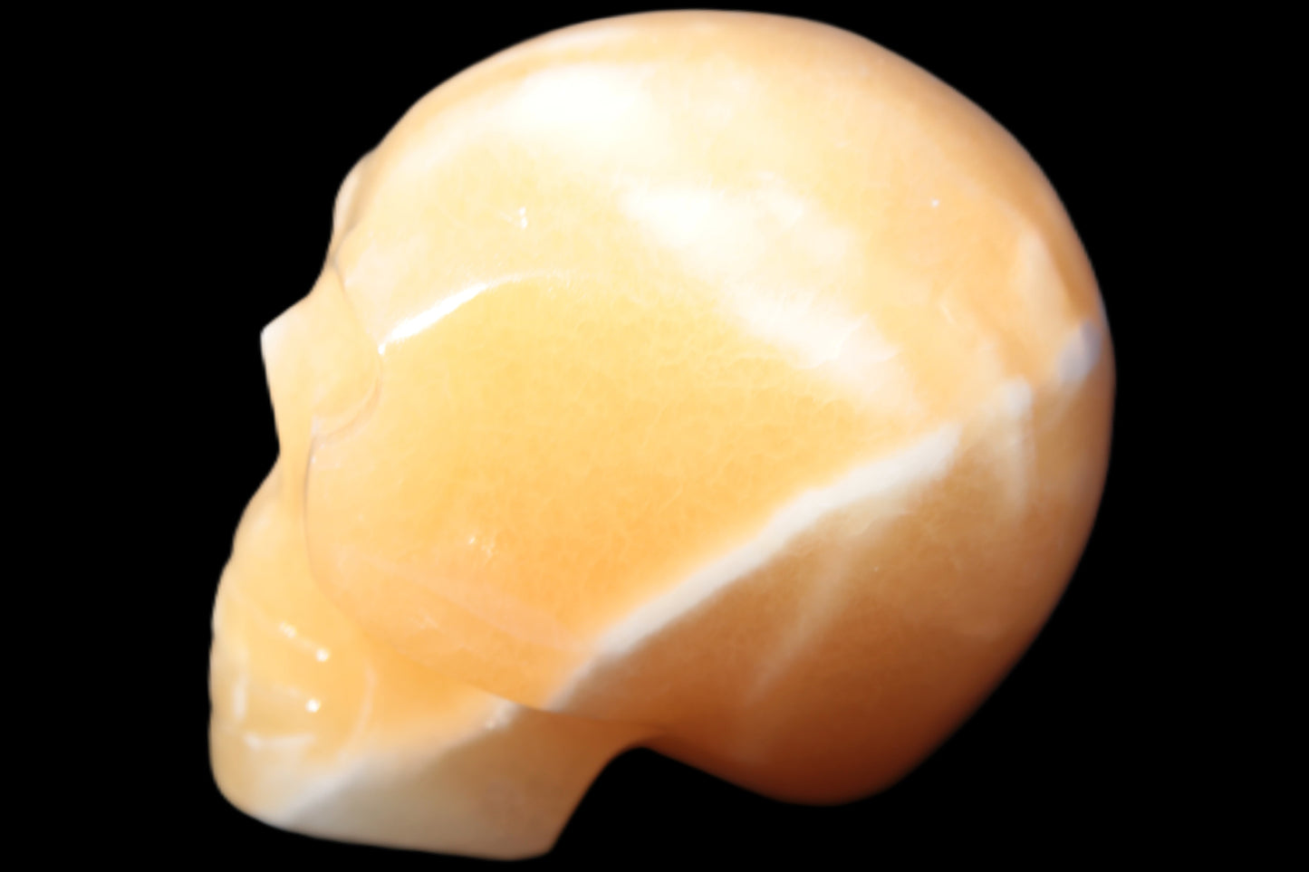 Banded Honey Calcite skull 44-55mm 134-191g Rocks and Things